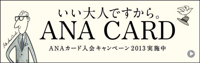 ANAカード入会キャンペーン2013 実施中!