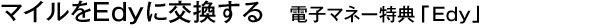 �ޥ����Edy�˸򴹤��롡�Żҥޥ͡���ŵ��Edy��