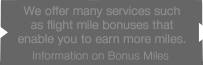 Information on Bonus Miles