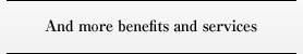 And more benefits and services