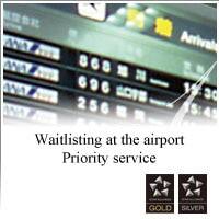 Priority waitlisting at the airport