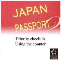 Use of the Priority Check-in Counter