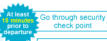 Go through security check point
