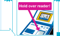 Hold over reader!