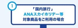 「国内旅行」ANAスカイホリデー等 対象商品をご利用の場合
