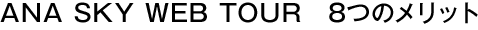 ANA SKY WEB TOUR 8�ĤΥ��å�