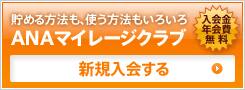 貯める方法も、使う方法もいろいろ ANAマイレージクラブ入会金・年会費無料 新規入会する