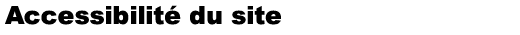 Accessibilit&eacute; du site
