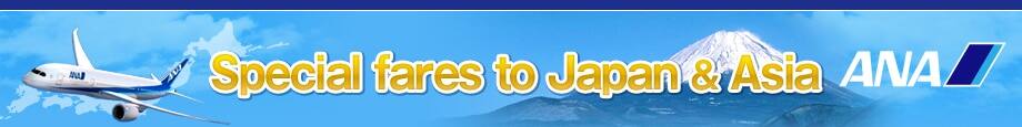 Special fares to Japan & Asia