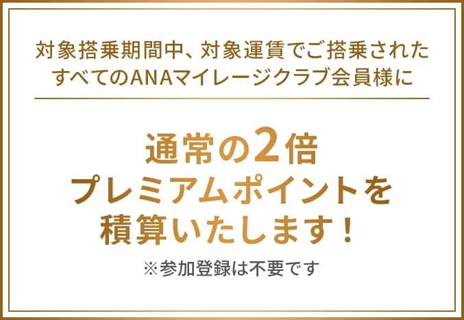 21年夏 プレミアムポイント2倍キャンペーン Anaマイレージクラブ