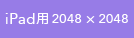 iPad用 2048&times;2048