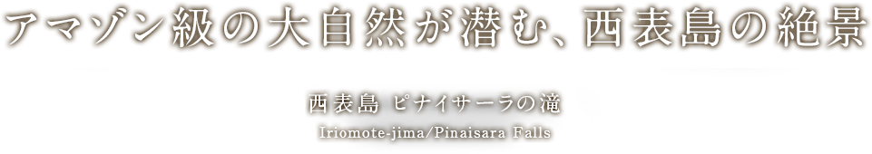 アマゾン級の大自然が潜む、西表島の絶景　西表島 ピナイサーラの滝 Iriomote-jima/Pinaisara Falls