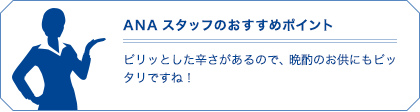 ANAスタッフのお勧めポイント