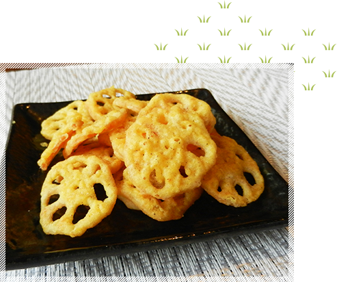 からし蓮根チップス　イメージ1