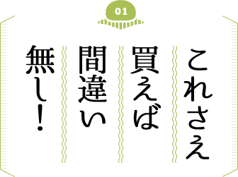 これさえ買えば間違い無し！