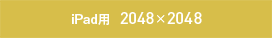 iPad用 2048&times;2048
