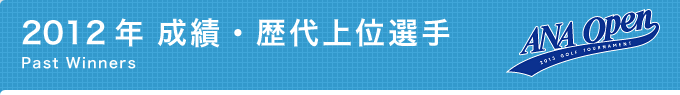 2012年 成績・歴代上位選手