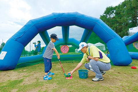 スナッグゴルフ体験コーナーのイメージ