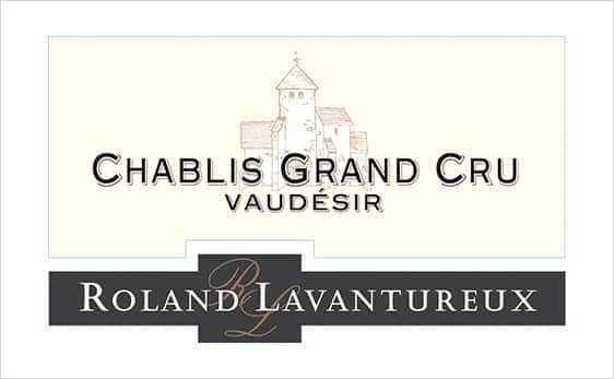 Chablis Grand Cru Vaudesir Roland Lavantureux 2021 label