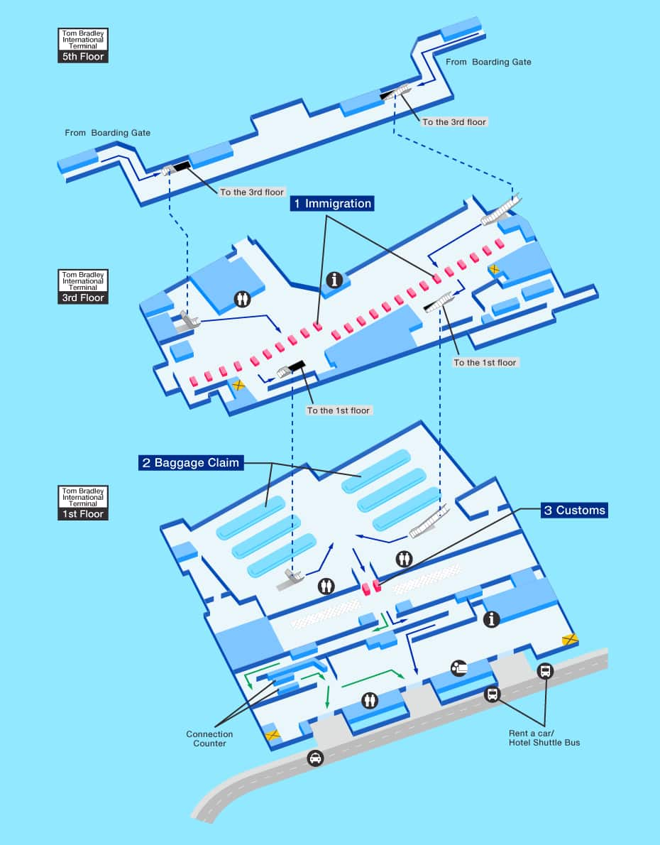 Guide for facilities in Los Angeles International Airport | Airport ...