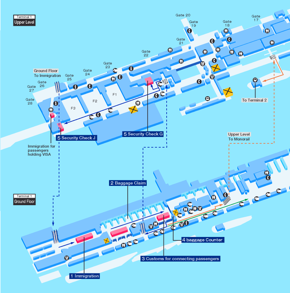 Mex Terminal 2 Map Guide For Facilities In Mexico City International Airport | Airport Guide  [International] | At The Airport/In Flight [International] | Ana