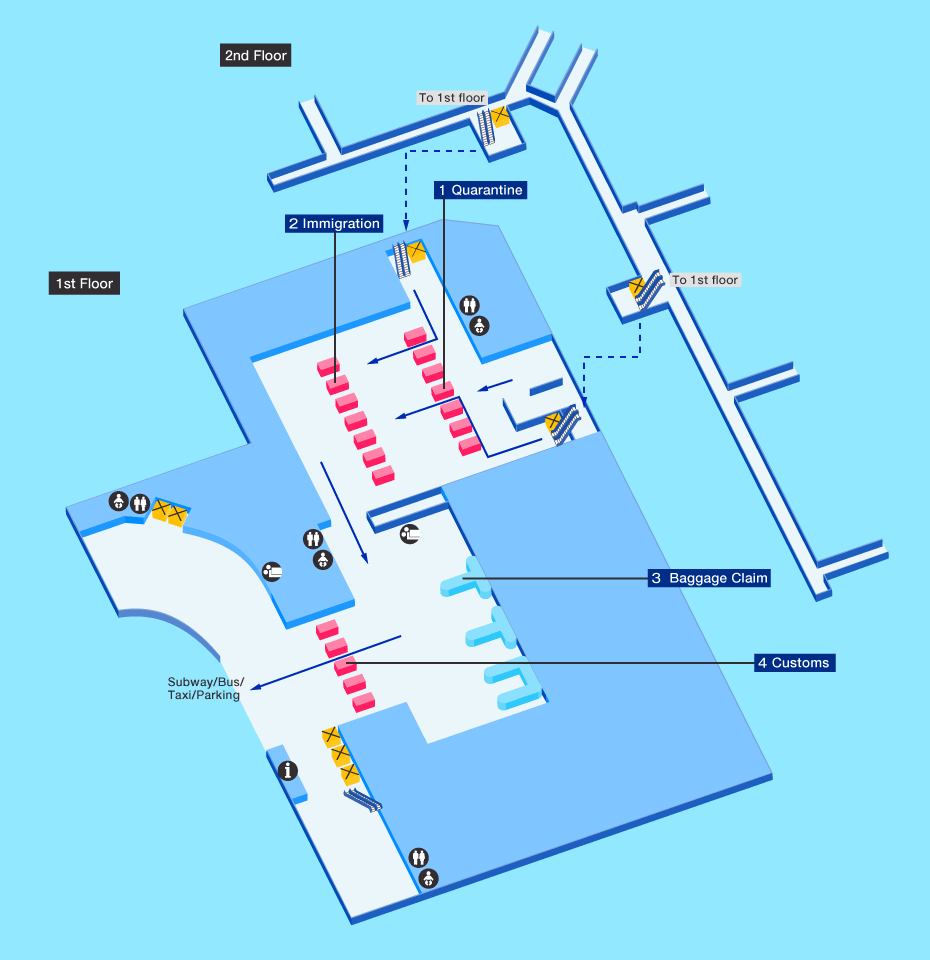 Guide for facilities in Shanghai Hongqiao International AirportAirport  Guide, International flights