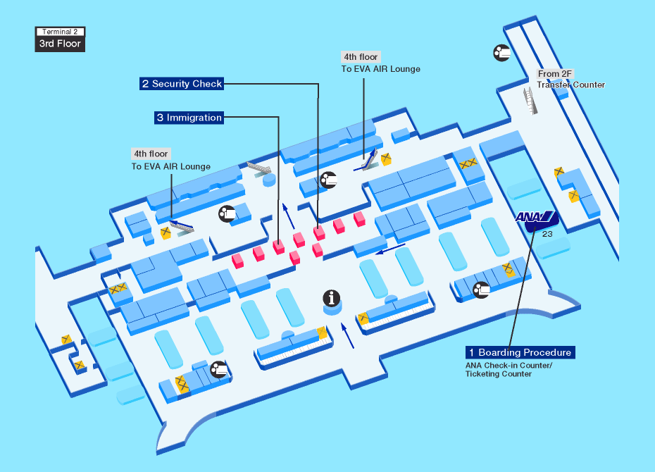 Guide for facilities in Taiwan Taoyuan International AirportAirport ...