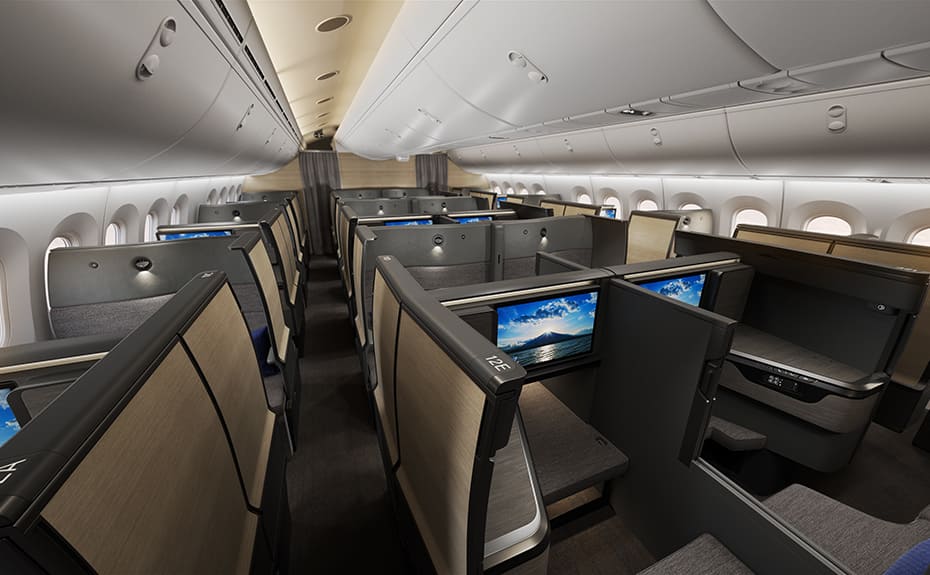 ANA B787-9（206席）ビジネスクラス シート詳細|国際線|ANA