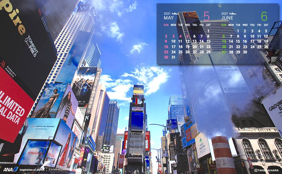 壁紙カレンダー シンプルに使える飛行機画像をダウンロード Ana