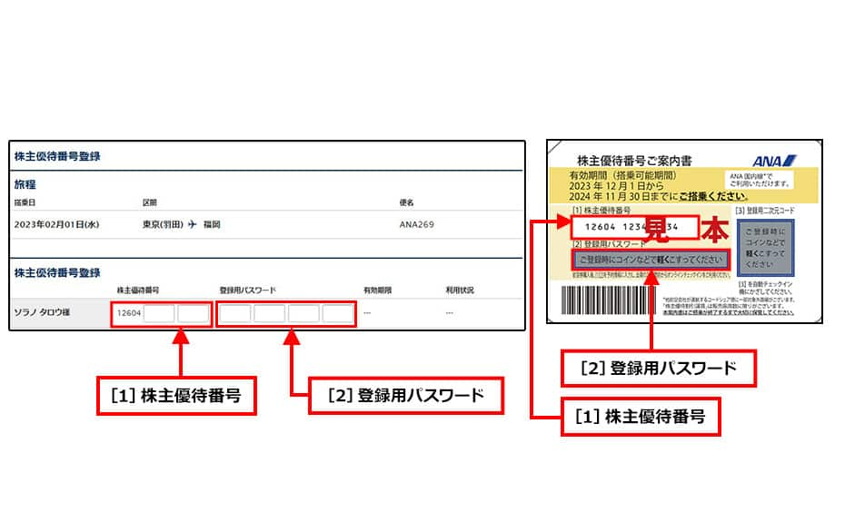 ANA 株主優待 割引券