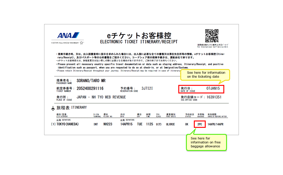 How to Check the Ticketing Date and Free Baggage Allowance Service