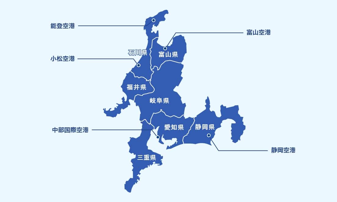 北陸・東海マップ