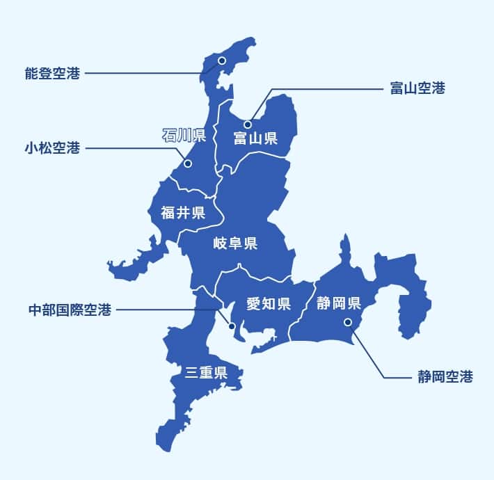 北陸・東海マップ