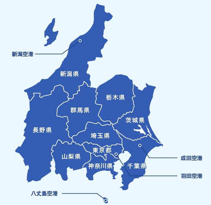 東京・関東・甲信越マップ