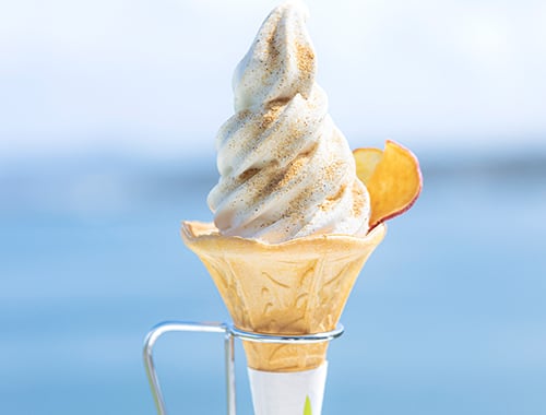 かつおソフト（道の駅いぶすき彩花菜館）