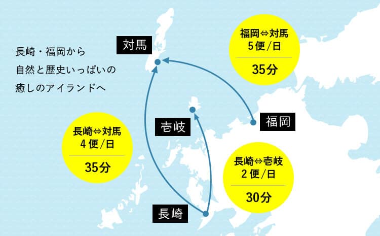 長崎　対馬・壱岐のマップイメージ