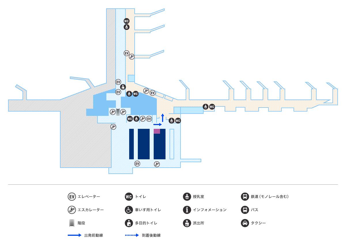 中部国際空港 第1ターミナル 空港案内 国内線 空港 機内で Ana