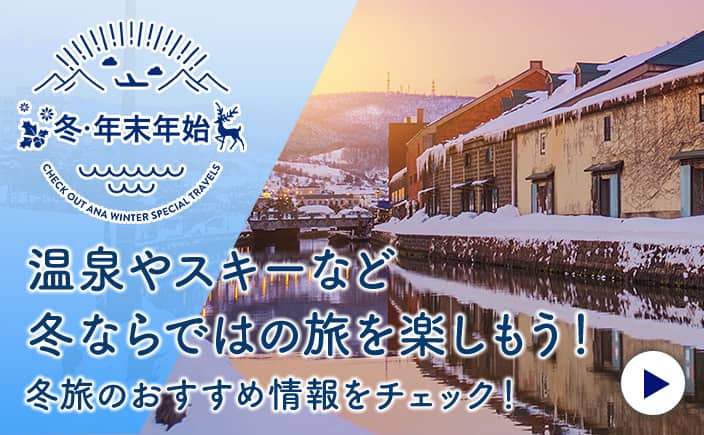 冬・年末年始 温泉やスキーなど冬ならではの旅を楽しもう！冬旅のおすすめ情報をチェック！