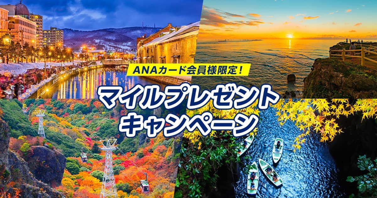 ANAカード会員様限定！マイルプレゼントキャンペーン|ANA
