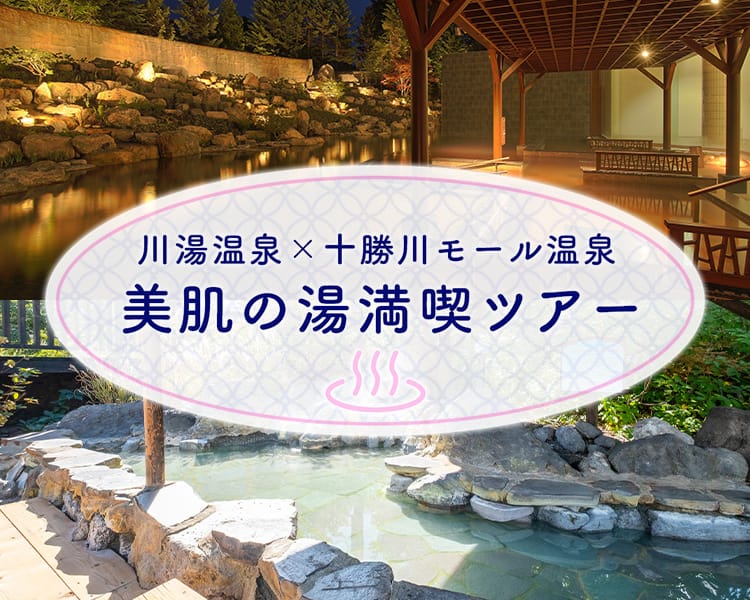 川湯温泉×十勝川モール温泉　美肌の湯満喫ツアー