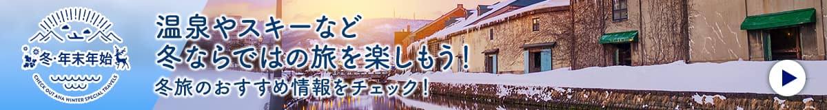 冬・年末年始 温泉やスキーなど冬ならではの旅を楽しもう！冬旅のおすすめ情報をチェック！