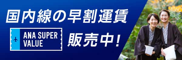 国内線の早割運賃 ANA SUPER VALUE 販売中！