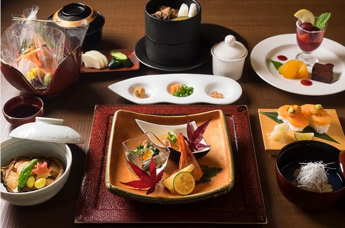 豆陽亭 夕食の一例（イメージ）