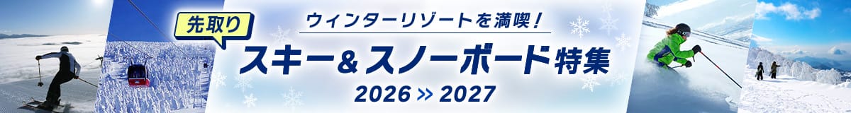 ウィンターリゾートを満喫！先取りスキー＆スノーボード特集 2026-2027