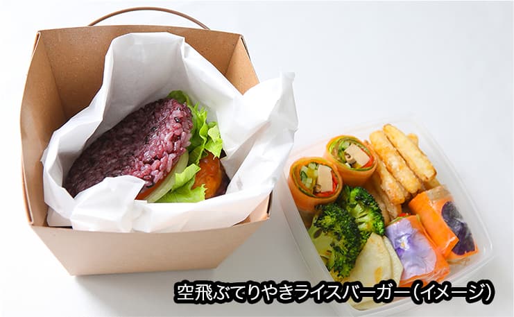 空飛ぶてりやきライスバーガー（イメージ）