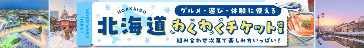 北海道　グルメ・遊び・体験に使えるわくわくチケット特集 組み合わせ次第で楽しみ方いっぱい！
