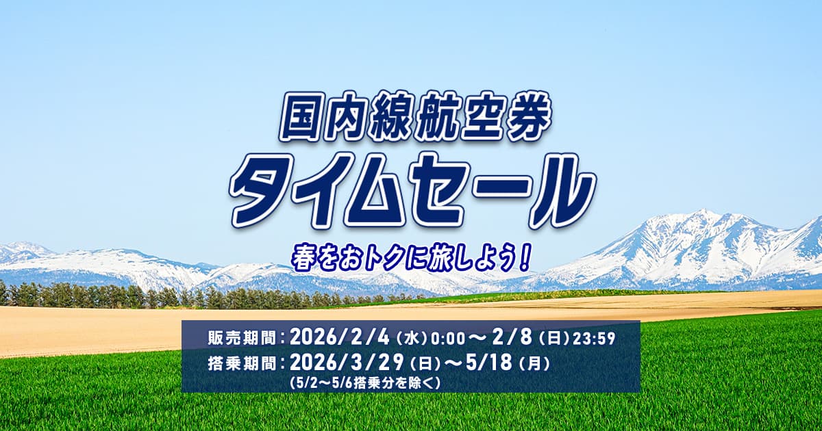 期間限定！ANA SUPER VALUE SALE タイムセール|ANA