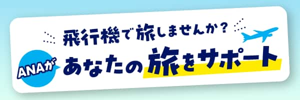 飛行機で旅しませんか？ ANAがあなたの旅をサポート