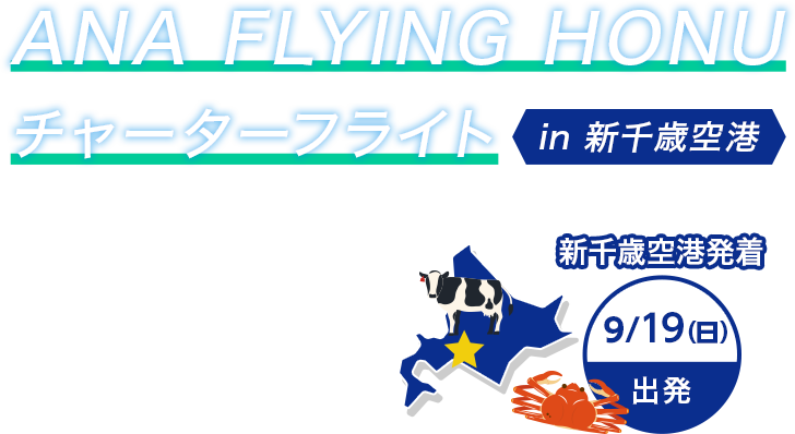 Ana Flying Honuチャーターフライト In 新千歳空港 国内ツアー Ana