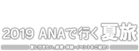 夏休みの旅行 ツアー Anaの夏旅行特集19 国内ツアー Ana